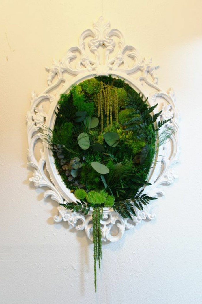 装饰的想法 - 弹簧 - 一个镜帧与 - 苔藓beplanzen