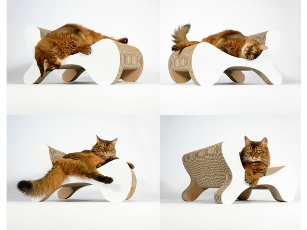 Diseño de muebles del gato-gato-en