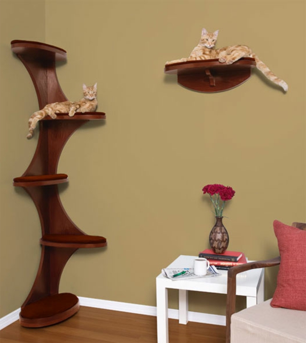 Diseño de muebles de árbol por arañazo de gato