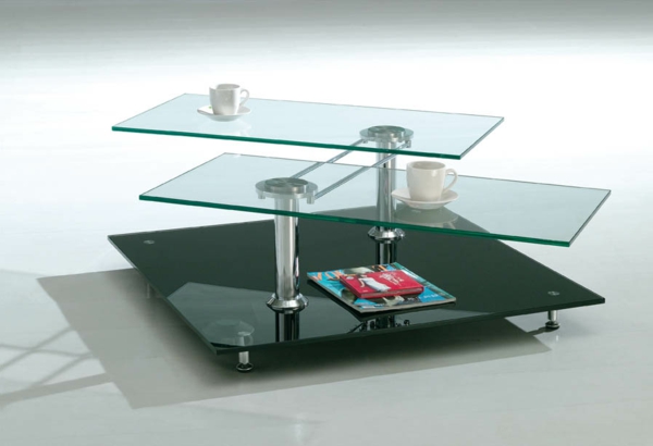 designer üveg asztal-modern design