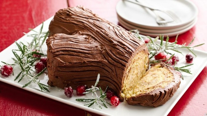 קינוח-ל-חג המולד-מולד-קינוחים עם שוקולד-buche דה נואל
