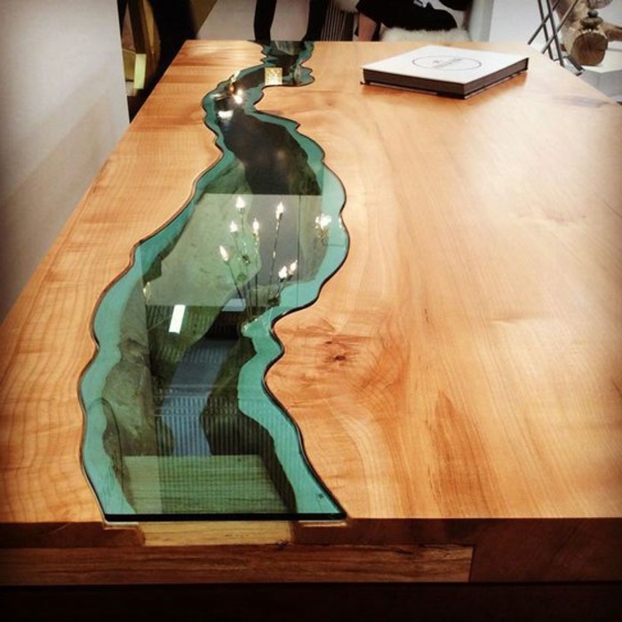 DIY-Moebel-DIY-wohnideen-שולחן-של-עץ-זכוכית-עצמו-build