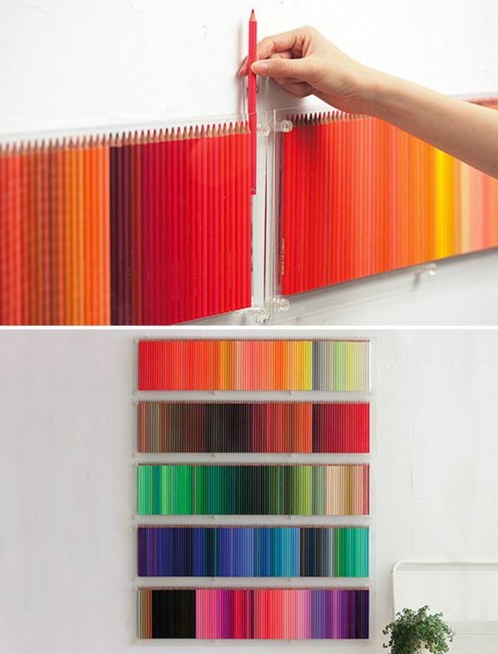 DIY-קירות-לעשות-צבעוני-יפה-ציוד-עם-צבעוני-עפרונות