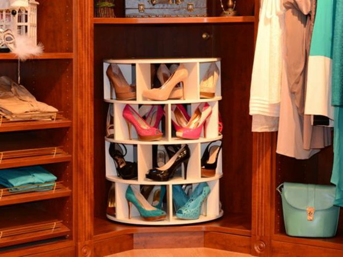 giratoria armario de zapatos para los zapatos de las señoras