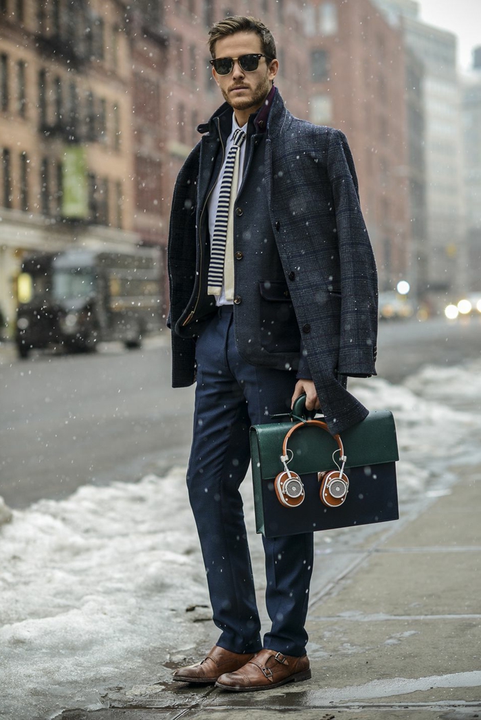 冬天你怎么能看到现代和美丽的冬季建议想法口袋耳机