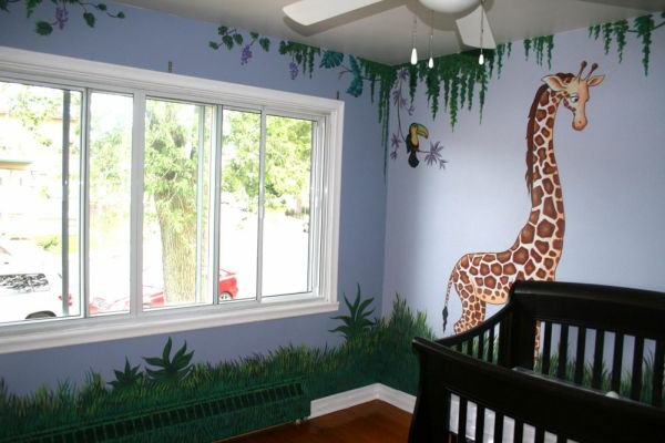 viidakko-lastentarha-loistava design ja suuret ikkunat