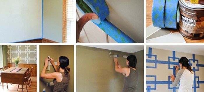 plug-and-άκρη-κόλλα-wall-χρώμα-make-DIY-wanddeko-τοίχο-σε-τραπεζαρία-χρωστική