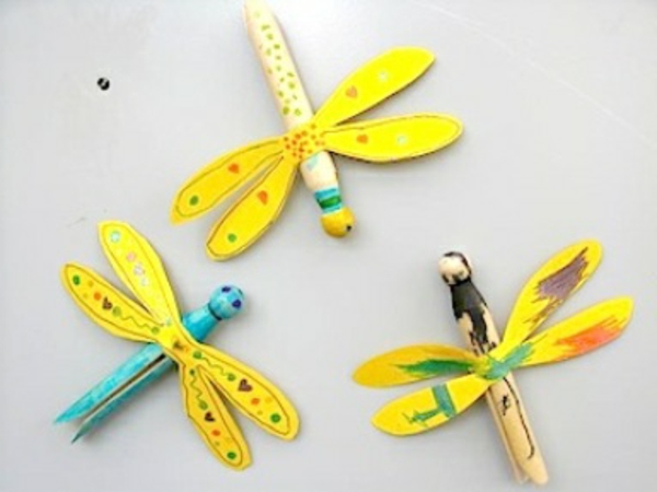 yksinkertainen-veneet ideoita-keltainen-keinotekoinen-hyönteiset