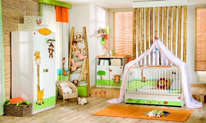 Ainutlaatuinen suunnittelu-babyroom värinen värinen-kaunis-vauvan sänkyä