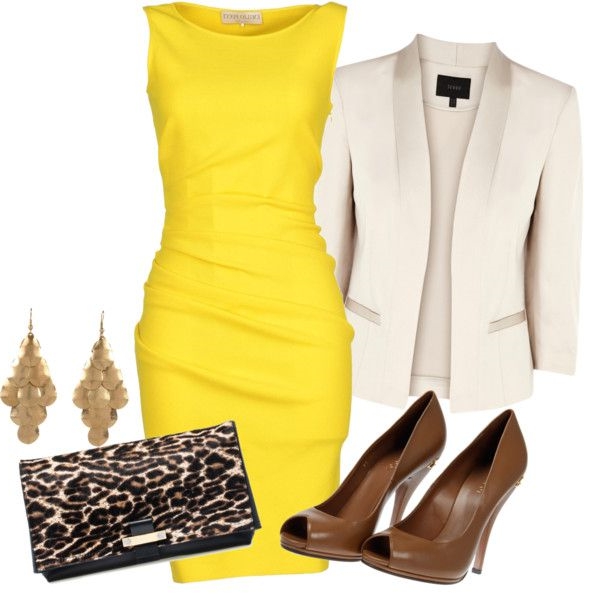 优雅的礼服，礼服，黄色和淑女连衣裙廉价礼服