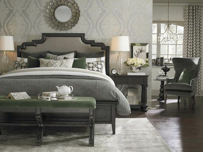 优雅的设计软垫床用，床箱美丽的气垫上最床