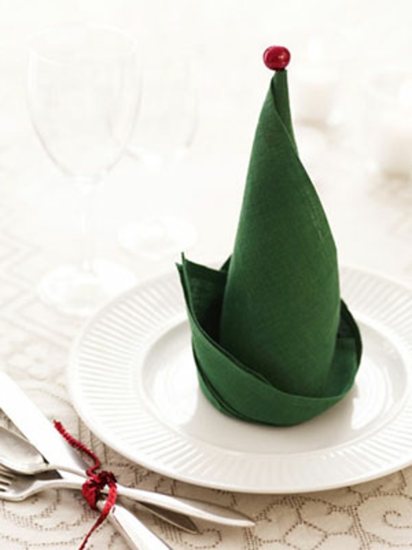 ELF-帽卫生巾折叠-圣诞节装饰