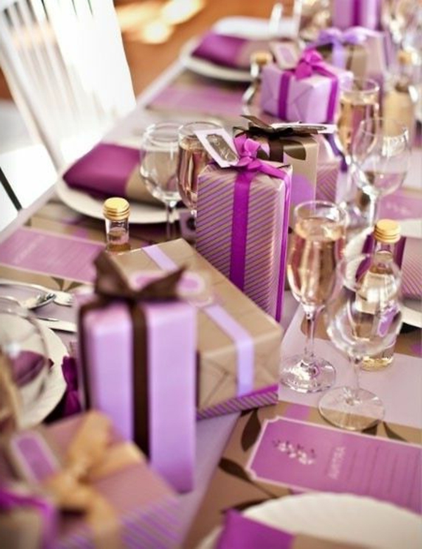 -Fantastic-koristelu ideoita joulukoristeita taulukko-in-Purple