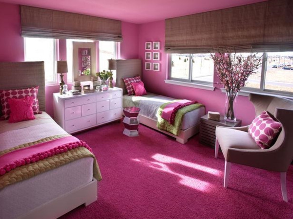fantastique chambre en couleur rose