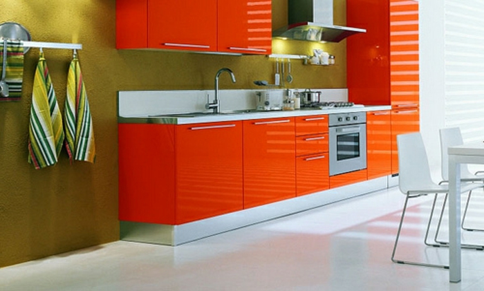 colores interiores de diseño-rojo-gabinetes