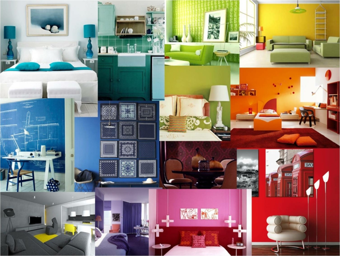 colores interiores de diseño de muchos colores-fotos