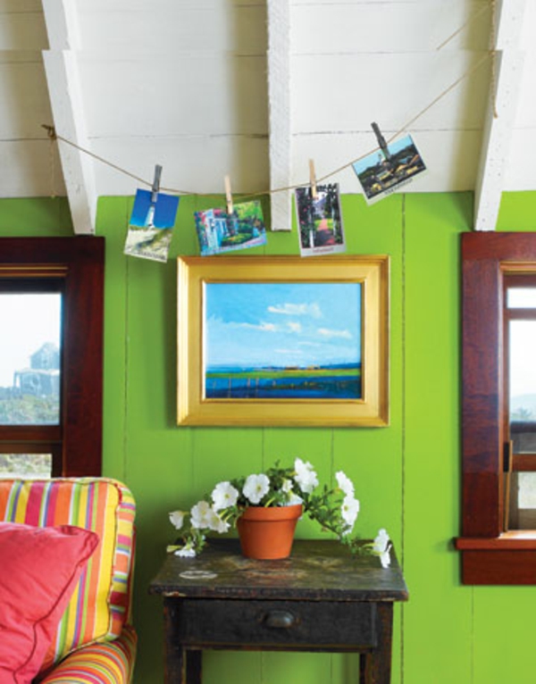 调色板 - 墙面漆 - 绿色 - 眩光 - 细微差别 - 阁楼