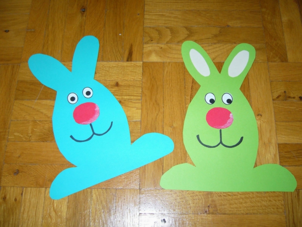 דמויות Fensterdeko-אביב-דו-DIY-ארנבת