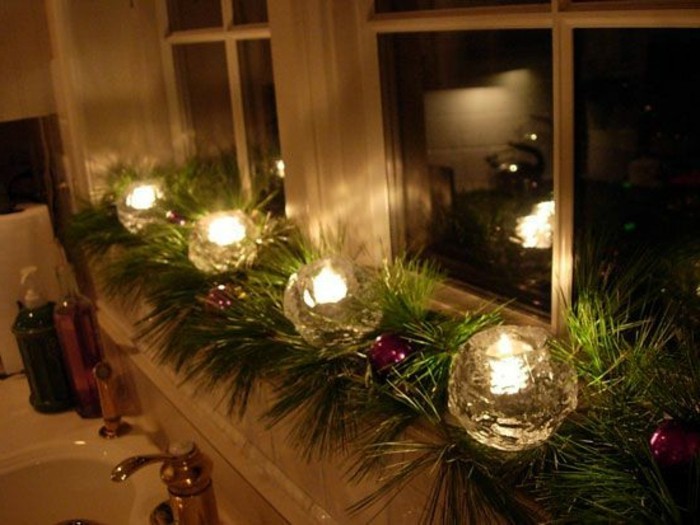 Fensterdeko-ל-חג המולד-נרות-יפה-רעיון-גדול