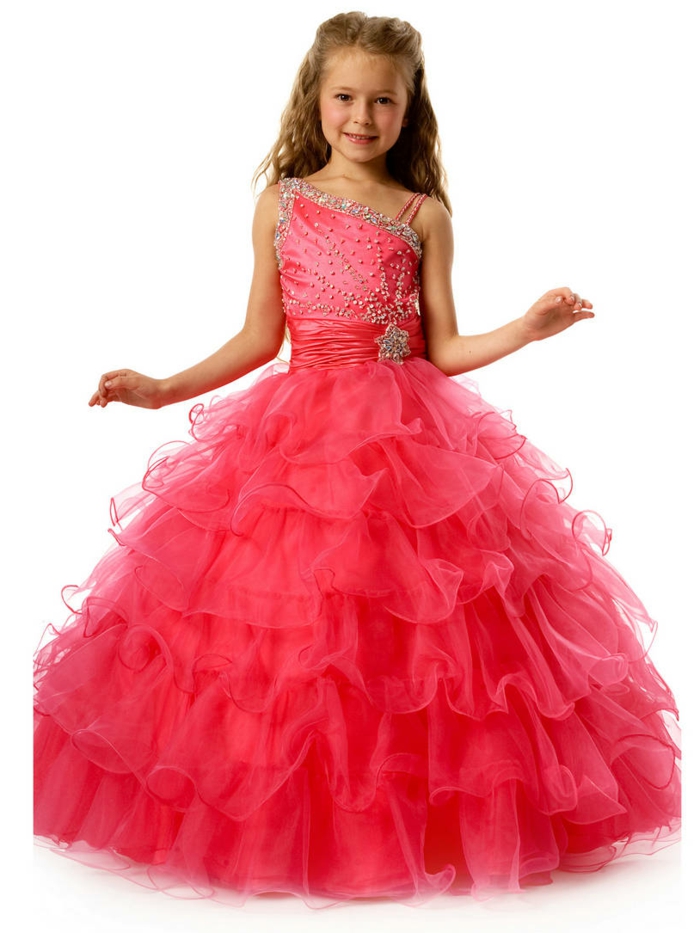 εορταστική-kindermode-barbie-κορίτσι φόρεμα-in-zyklamenfarbe
