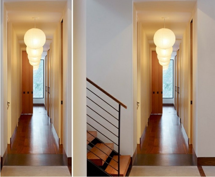 couloir exemples ronds lampes de portes-deux points de vue