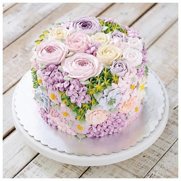 主题蛋糕想法春天和复活节装饰花软糖