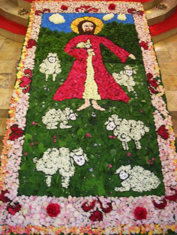 קורפוס כריסטי פרח שטיח יצירתי, יפה, נראה