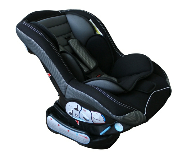 功能 - 设计 - 婴儿汽车座椅，儿童现代的设计，黑色