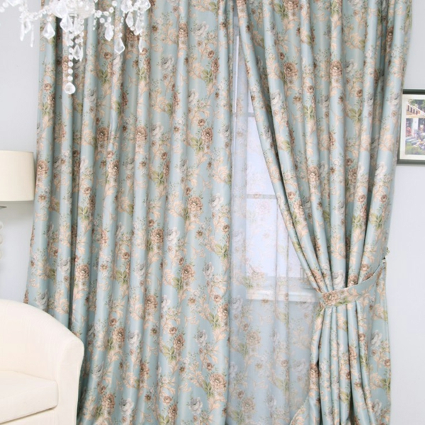 gardinenvorschläg синьо-сиво-завеса