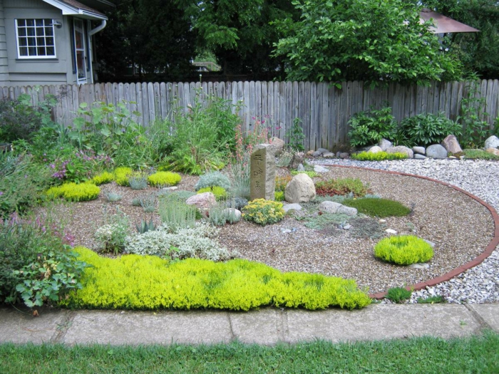 定制-砾石现代花园，花园式