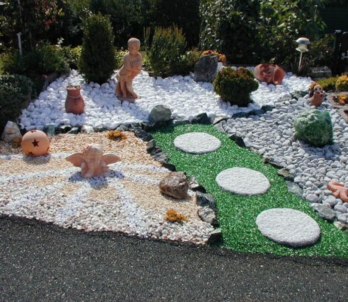 personalizar-piedras pequeñas-jardín-jardinería