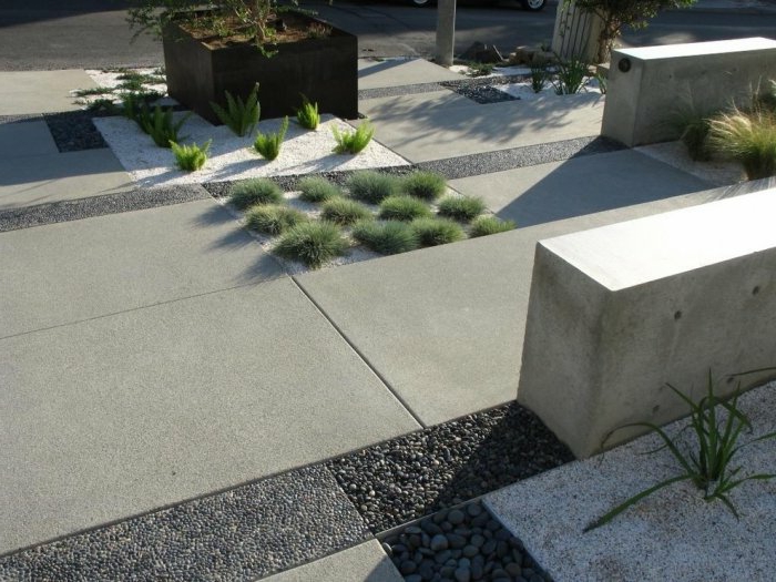تصميم الحديقة الحديثة - أخضر قدر الإمكان ، وأكثر واقعية