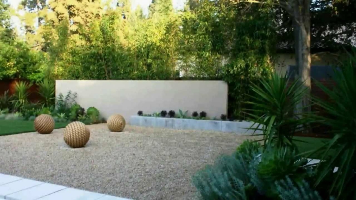 cómo combinar un desierto y una vegetación en el jardín - diseño moderno de jardín