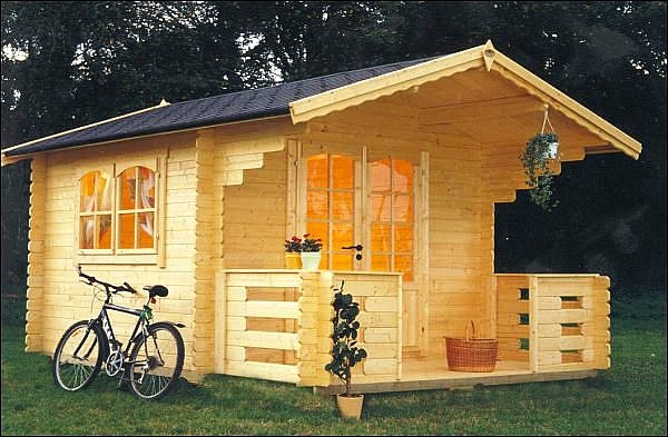 cobertizos de jardín-moderna-bicicleta - de madera