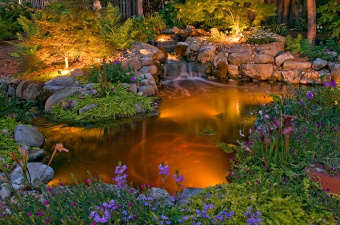 gartenteich创建-A-美丽的花园池塘创建