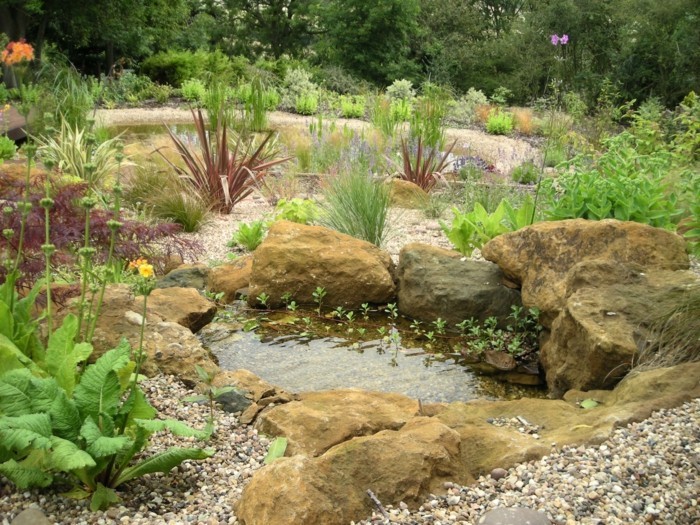 gartenteich创建，美丽的花园池塘自己建造