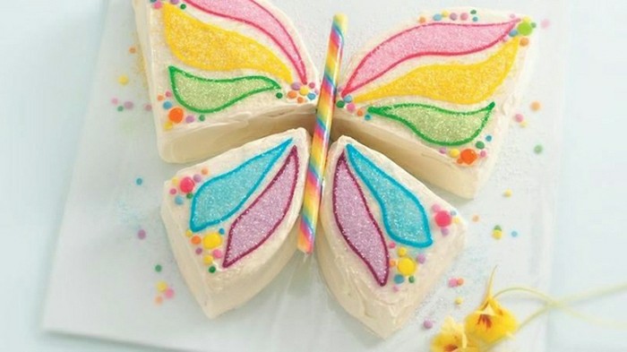 torta de cumpleaños-recetas-creativa-modelo-mariposa