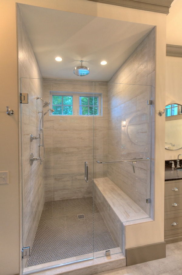 csempézett zuhanyzó-szuper-szép felszerelt - két kis ablakos ind zuhanykabin