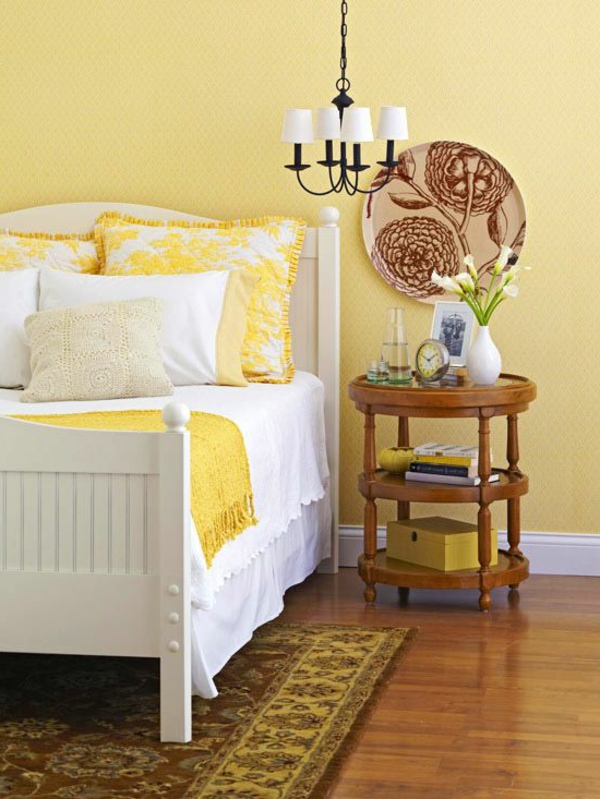 पीले रंग के बेडरूम -2