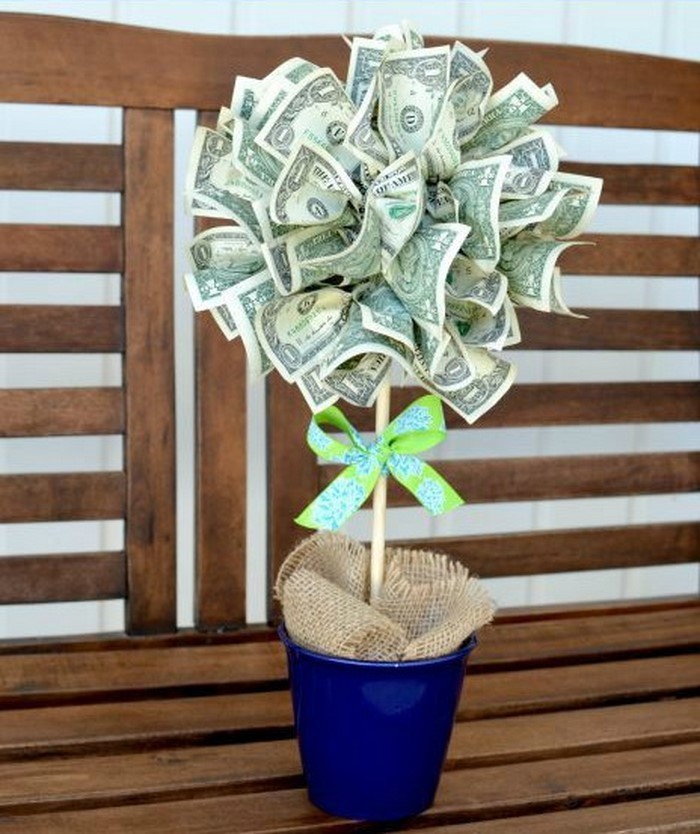 νομισματική γαμήλιο δώρο χρήματα λουλούδι-in-a-box