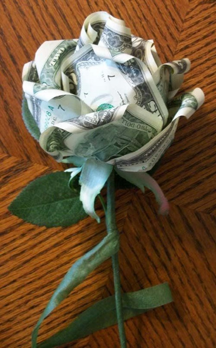 νομισματική δώρο-γάμο-α-λουλούδι-of-χρήματος