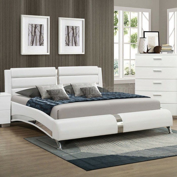 舒适-AMBIENTE-的卧室软垫床用，床箱
