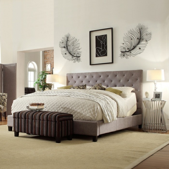 acogedora-diseño-por-cama-cuadro-por-tapizados camas