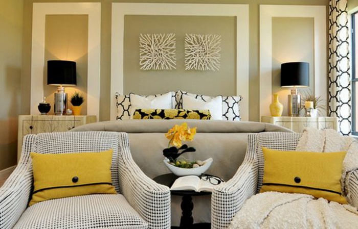 חדרים נעימים-עיצוב-צהובים-דגשים