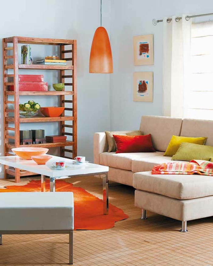 舒适，客厅，多彩元素