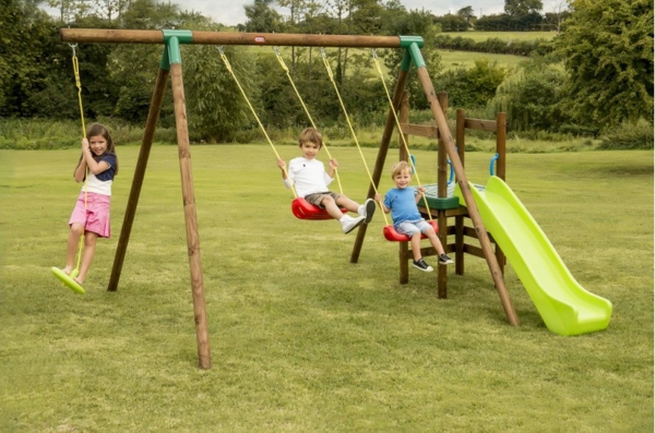 उद्यान विचारों-खेल का मैदान बगीचे स्लाइड डिजाइन -Swing-ही-निर्माण उपकरण,