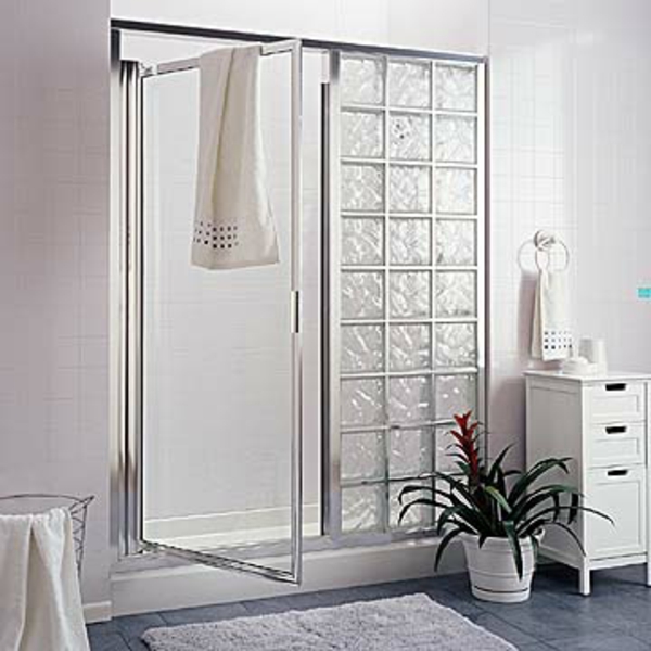 玻璃块逐淋浴现代设计