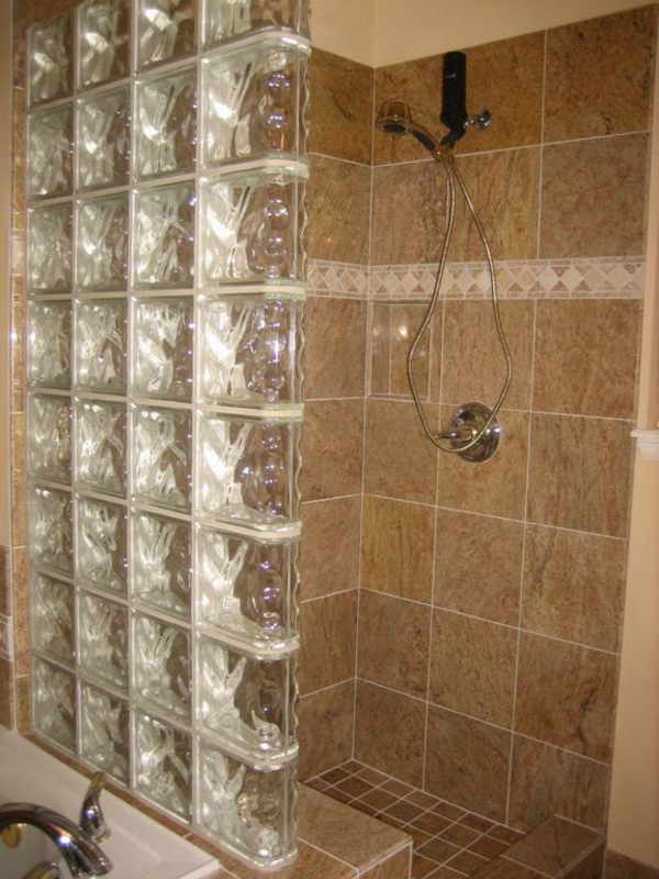 玻璃砖看换淋浴modern-