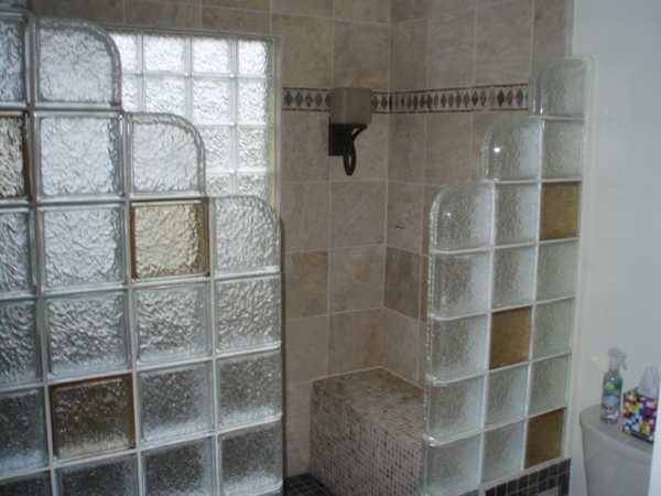 玻璃块逐淋浴超设计