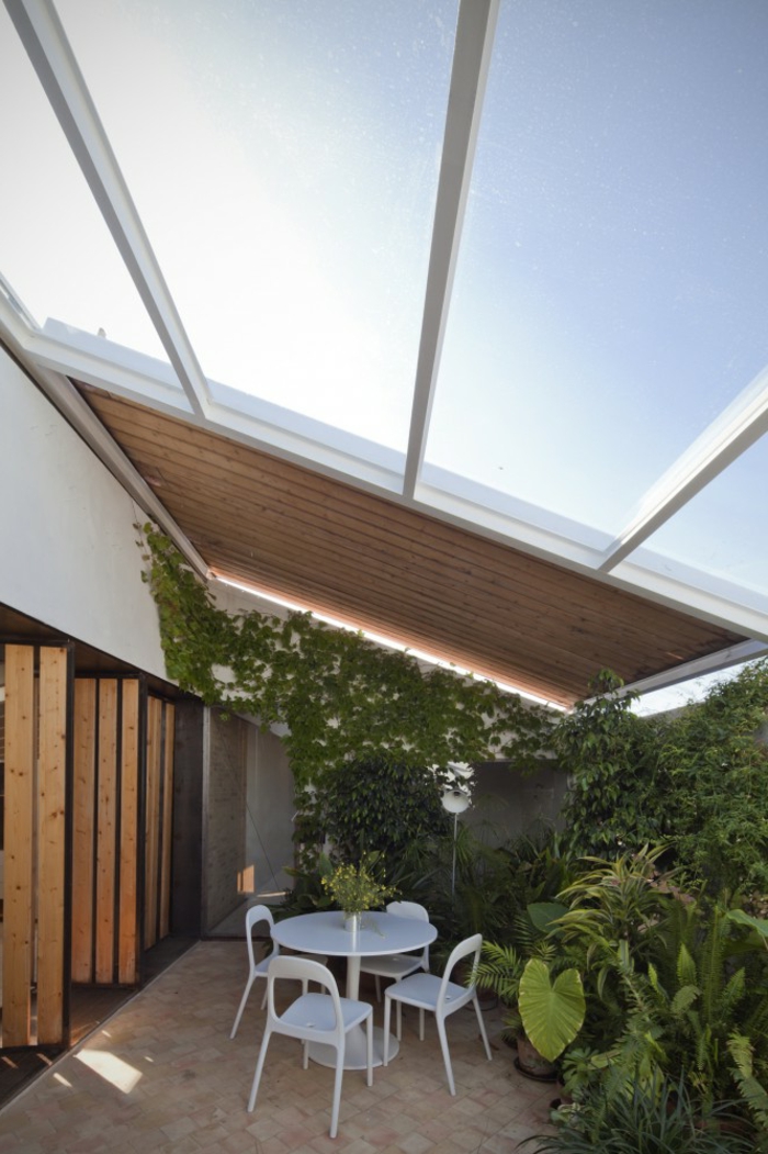 mur-terrasse penthouse-design en verre